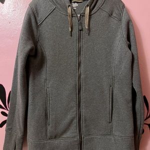 Noble Outfitters hoodie zip up heather grey jacket